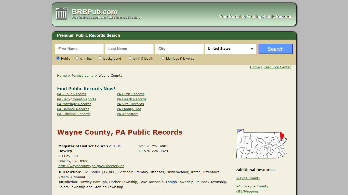 Wayne County Public Records | Search Pennsylvania ...